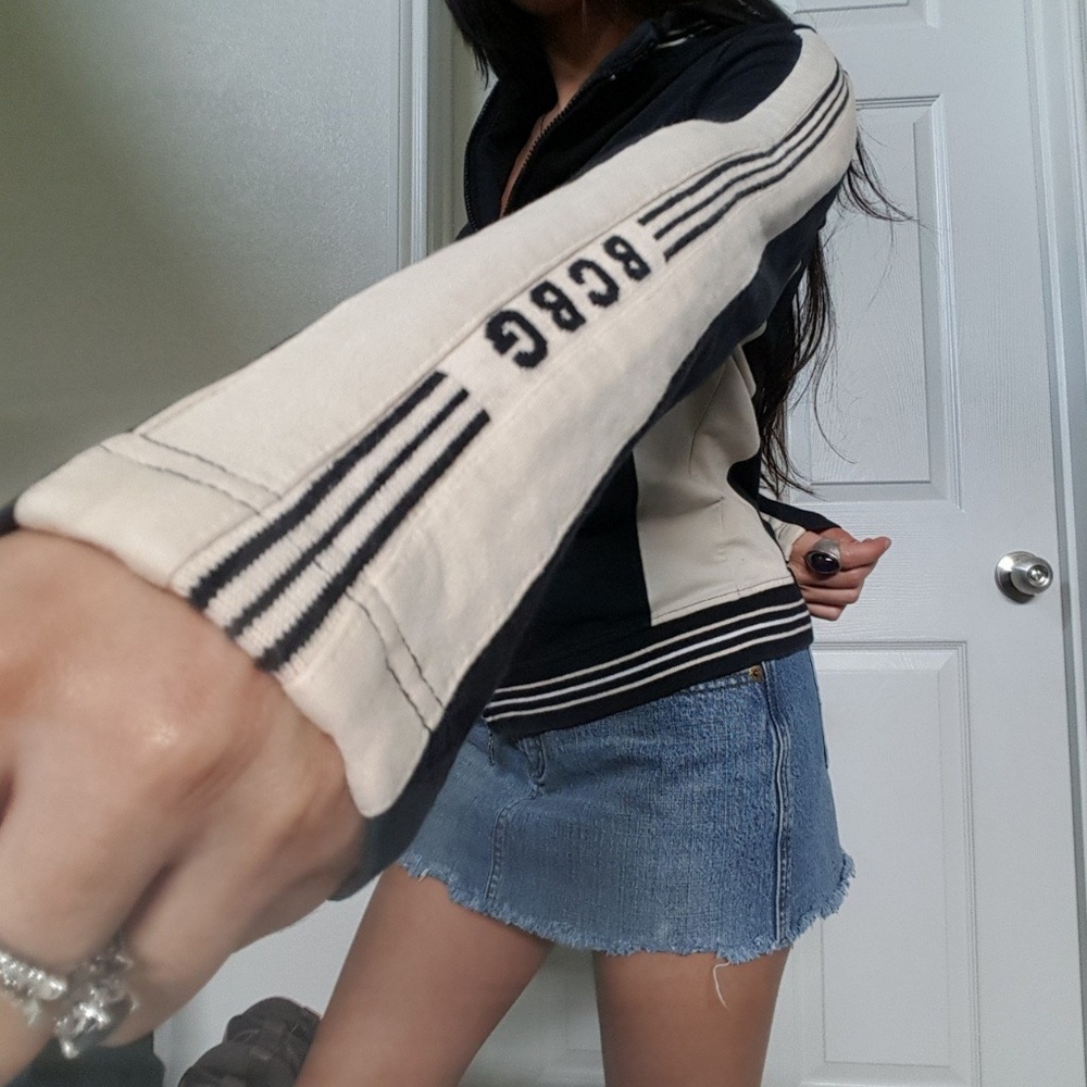 BCBG MAXAZRIA track sweater